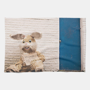 lustiger Osterhase Handtuch