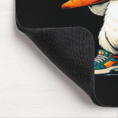 Lustiger Osterhase mit Karotten-Kaninchen Ostern J Mousepad (Ecke)