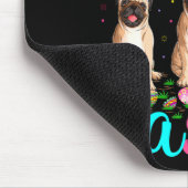 Lustiger Osterhase Mops Easter Egg Bunny Pug Happy Mousepad (Ecke)