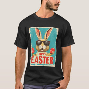 Lustiger Osterhase Vintage Retro Ostereier Ostern T-Shirt