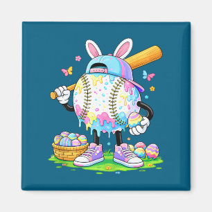 Lustiger Ostern Baseball Hase Ei Jäger Tank Top Magnet