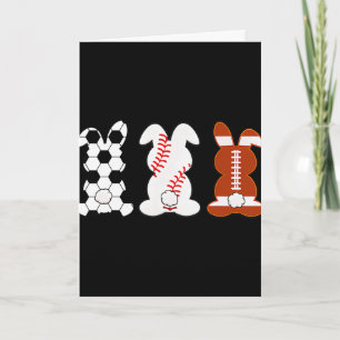Lustiger Ostertag Bunny Footll verkaufen Sport  Karte