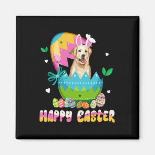 Lustiger Ostertag Labrador Retriever Hund Hasenohr Magnet