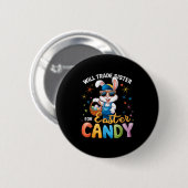 Lustiger Ostertag Wird Schwester Für Süßigkeiten K Button (Vorne & Hinten)