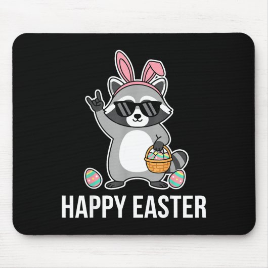 Lustiger Osterwaschbärkostüm Kleinkind Ostereiersu Mousepad (Vorne)