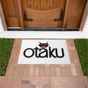 Lustiger Otaku-Katzen-Slogan Fußmatte