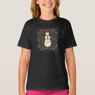 Lustiger Otomi Feiertags-Schneemann T-Shirt