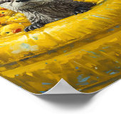 Lustiger Otter Gummiente Pool Poster (Ecke)