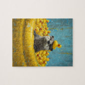 Lustiger Otter Gummiente Pool Puzzle (Horizontal)