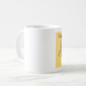 Lustiger Overcaffeinated Hund Kaffeetasse (Vorderseite Links)