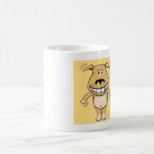 Lustiger Overcaffeinated Hund Kaffeetasse (Mittel)