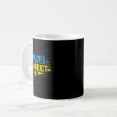 Lustiger Padel-Süchtiger-Zitat Kaffeetasse (Vorderseite Links)