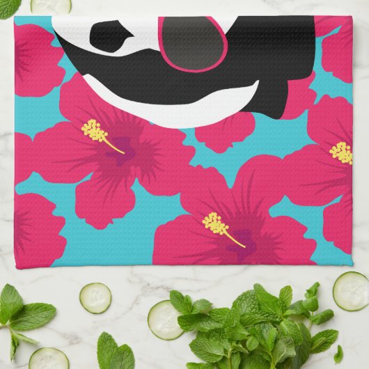 Lustiger Panda-Bärn-Strand-Gammler-coole Küchentuch (Gefaltet)