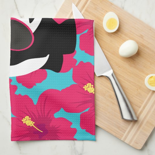 Lustiger Panda-Bärn-Strand-Gammler-coole Küchentuch (Viertel Falte)