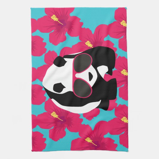 Lustiger Panda-Bärn-Strand-Gammler-coole Küchentuch (Vertikal)
