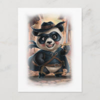 Lustiger Panda-Filmheld auf Weiß