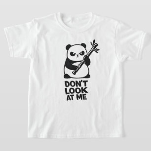 Lustiger Panda „GUCK WEG“ Kinder T-Shirt