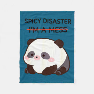 Lustiger Panda-Meme kawaii sarkastischer Humor Fra Fleecedecke