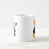 Lustiger Panda mit Gitarre Kaffeetasse (Mittel)