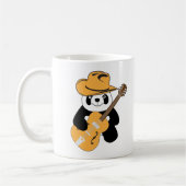Lustiger Panda mit Gitarre Kaffeetasse (Links)
