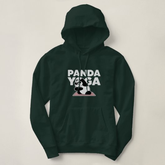 lustiger Panda-Yoga Hoodie (Design vorne)