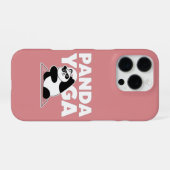 lustiger Panda-Yoga iPhone Hülle (Rückseite (Horizontal))