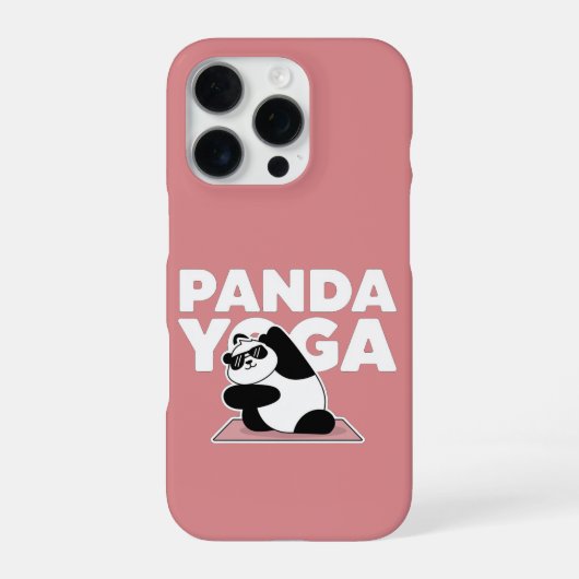 lustiger Panda-Yoga iPhone Hülle (Rückseite)