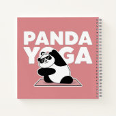 lustiger Panda-Yoga Notizblock (Rückseite)