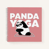 lustiger Panda-Yoga Notizblock (Vorderseite)