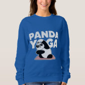 lustiger Panda-Yoga Sweatshirt (Vorderseite)