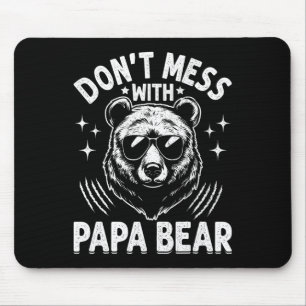 Lustiger Papa Bär Fass mich nicht an Lustiger Papa Mousepad