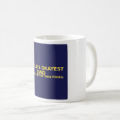 Lustiger Papa-Becher - Weltbester Durchschnittspap Kaffeetasse (VorderseiteRechts)