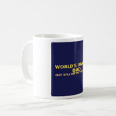 Lustiger Papa-Becher - Weltbester Durchschnittspap Kaffeetasse (Vorderseite Links)