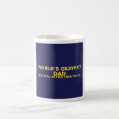 Lustiger Papa-Becher - Weltbester Durchschnittspap Kaffeetasse (Mittel)