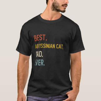 Lustiger Papa Best Abyssinian Cat Dad Ever Shirts