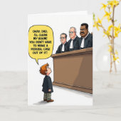 Lustiger Papa Bundesfall Karte (Gelbe Blume)