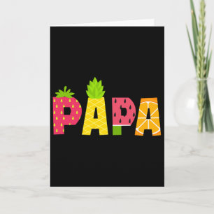 Lustiger Papa Fruitarian Liebhaber Sommer Männer F Karte