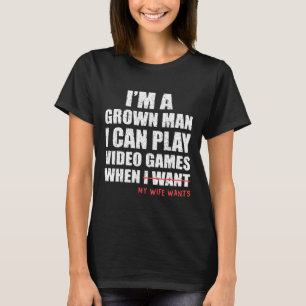 Lustiger Papa-Gamer Ich kann Videospiele spielen,  T-Shirt