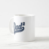 Lustiger Papa im Quadrat Kaffeetasse (Vorderseite Links)