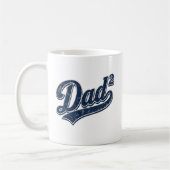 Lustiger Papa im Quadrat Kaffeetasse (Links)