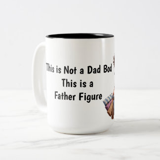 Lustiger Papa Kaffee „Vaterfigur“ Papa Körper Tass Zweifarbige Tasse