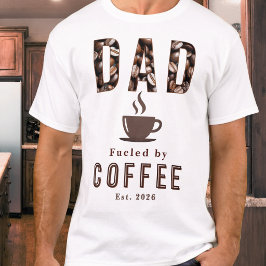 Lustiger Papa Kaffeeliebhaber Tasse Vatertag Est. T-Shirt
