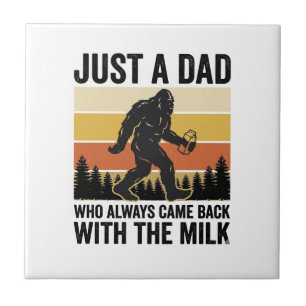 Lustiger Papa kam mit der Milch Vintage-Shirt_1 Fliese