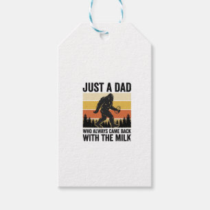 Lustiger Papa kam mit der Milch Vintage-Shirt_1 Geschenkanhänger