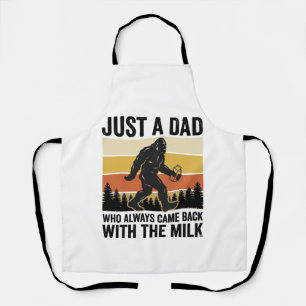 Lustiger Papa kam mit der Milch Vintage-Shirt_1 Schürze