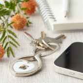 Lustiger Papa kam mit der Milch Vintage-Shirt zurü Schlüsselanhänger (Seite)