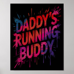 Lustiger Papa-Lauftreffpartner Vater Halbmarathon Poster