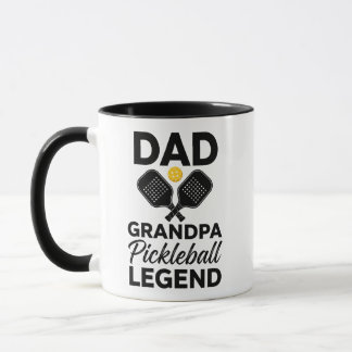 Lustiger Papa Opa Pickleball-Legende Tasse