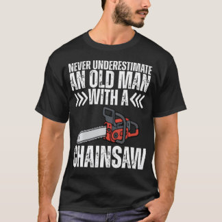 Lustiger Papa Opa Unterschätze Nie Einen Alten Man T-Shirt