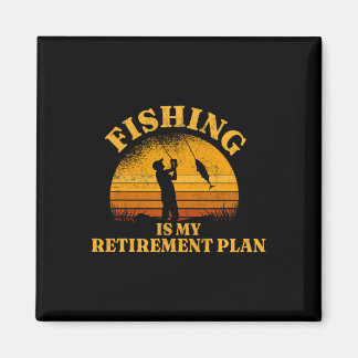 Lustiger Papa Rentner Opa Fischen Ist Mein Ruhesta Magnet